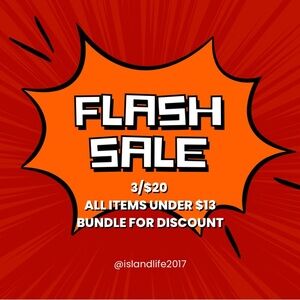 SALE!!! Any items $13 or under BUNDLE any 3 for $20 plus only 1 shipping fee!!